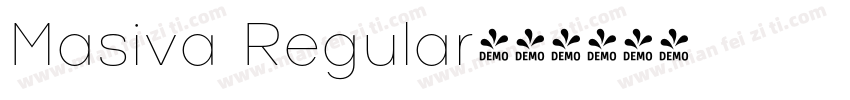 Masiva Regular字体转换